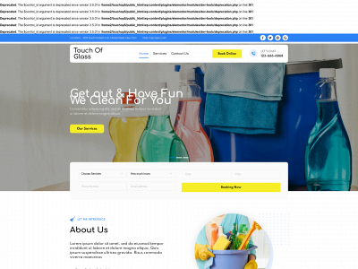 touchofglassmi.com snapshot