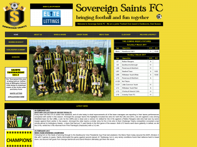 sovereignsaintsfc.org snapshot