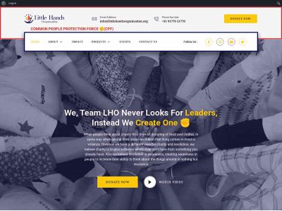 littlehandsorganisation.org snapshot