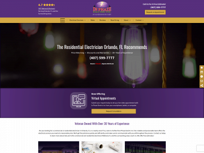 orlando-electricians.com snapshot