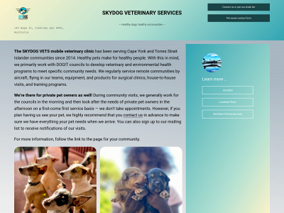 skydogvets.com snapshot