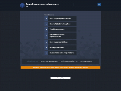 soundinvestmentbahamas.com snapshot
