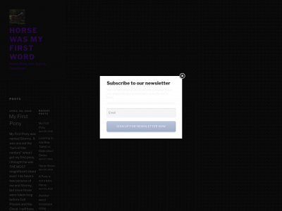 horsewasmyfirstword.com snapshot