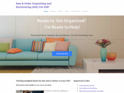 www.aweandorderorganizing.com snapshot