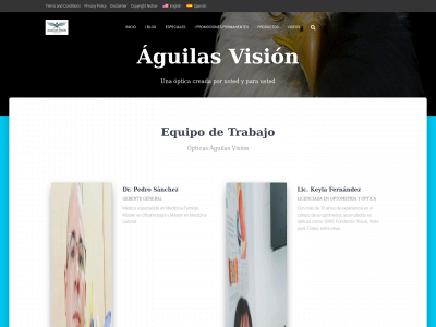 opticasaguilasvision.com snapshot