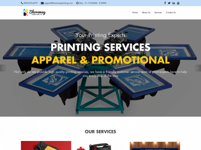 shorewayprinting.com snapshot
