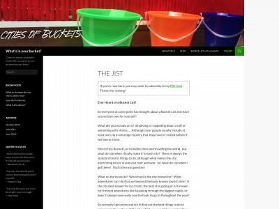 citiesofbuckets.com snapshot