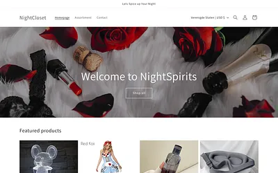 nightcloset.com snapshot