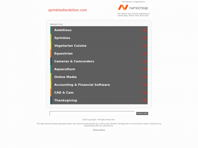sprinkleofambition.com snapshot
