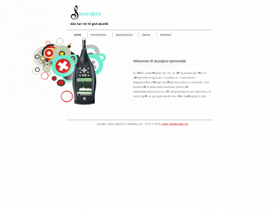 soundpro.dk snapshot