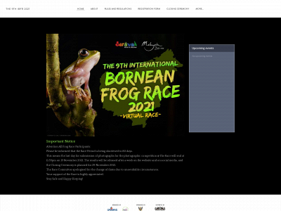 www.internationalborneanfrograce.com snapshot
