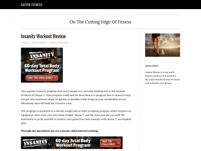 saiyenfitness.com snapshot