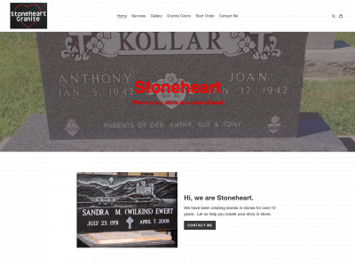 stoneheartworks.com snapshot