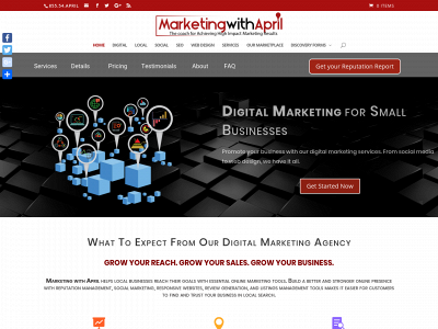 www.marketingwithapril.com snapshot