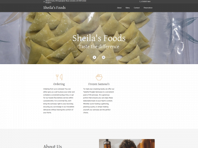 sheilasamosas.com snapshot