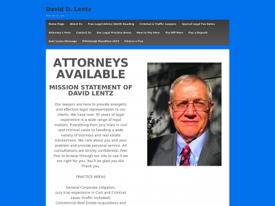 davidlentzlaw.com snapshot