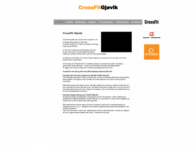 crossfitgjovik.no snapshot