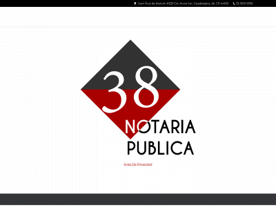 notaria38gdl.com snapshot