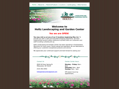 holtzgardencenter.com snapshot