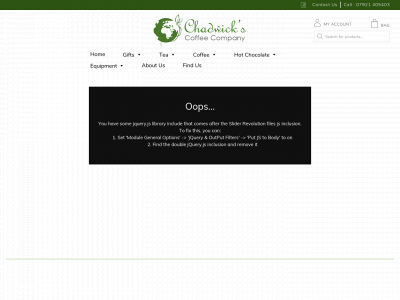 chadwickscoffeecompany.co.uk snapshot
