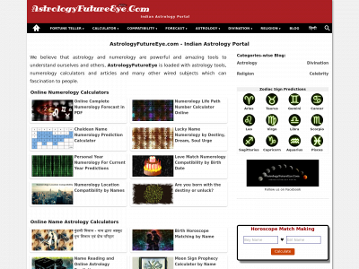 astrologyfutureeye.com snapshot