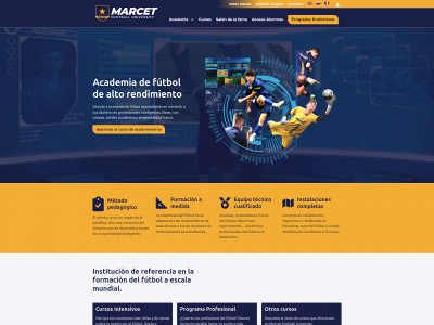 marcetfootballuniversity.es snapshot
