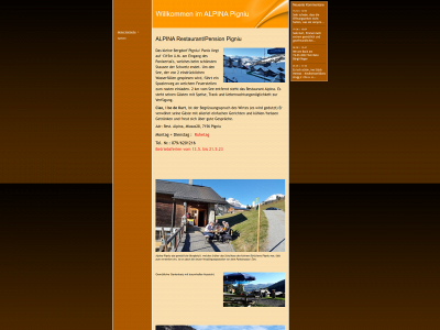 alpina-restaurant-pigniu.ch snapshot