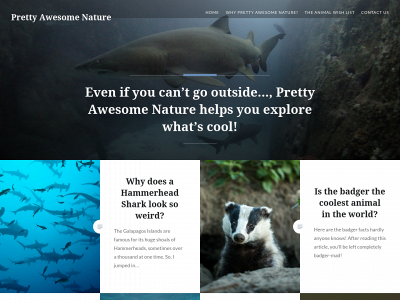 prettyawesomenature.com snapshot