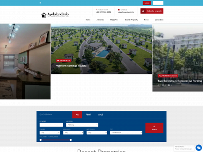 ayalaland.info snapshot