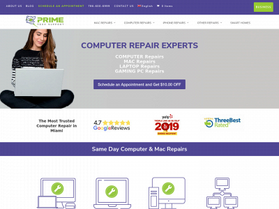 primetechsupport.com snapshot