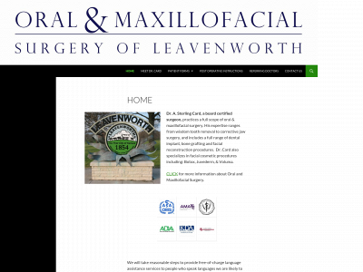 leavenworthoralsurgery.com snapshot