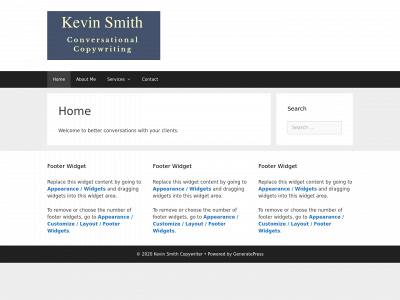 kevinsmithcopywriter.com snapshot