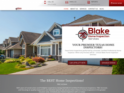 blakeinspectionstx.com snapshot