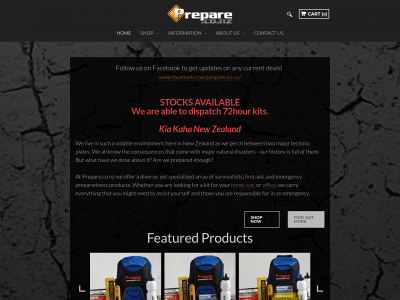 prepare.co.nz snapshot