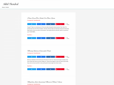akhilthendral.com snapshot