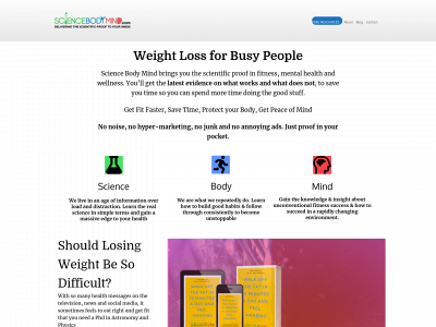 sciencebodymind.com snapshot