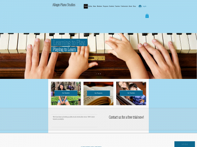 www.allegropianostudios.com snapshot