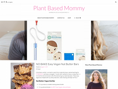 plantbasedmommyblog.com snapshot