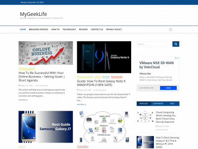 mygeeklife.net snapshot