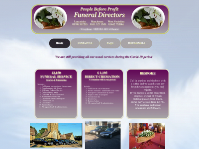 pbpfunerals.org snapshot