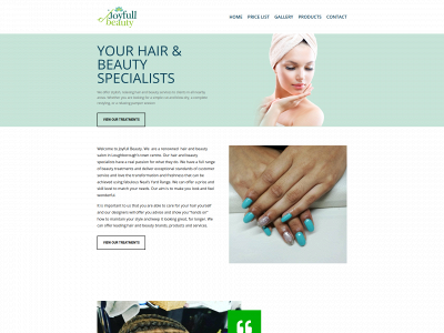 joyfullbeauty.co.uk snapshot