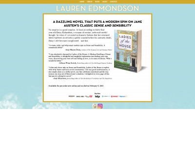 laurenedmondsonauthor.com snapshot