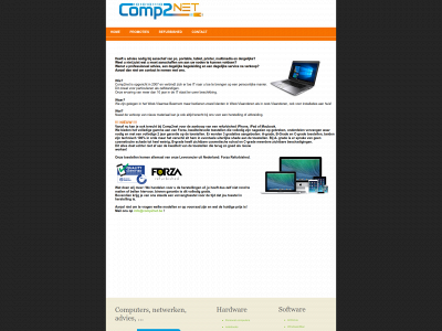 comp2net.be snapshot