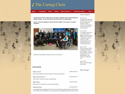 thecaringchoir.com snapshot