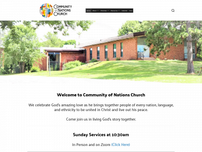 communityofnationschurch.com snapshot