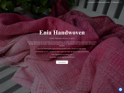 eniahandwoven.com snapshot
