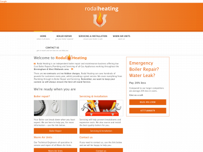 rodalheating.co.uk snapshot