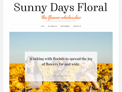 sunnydaysfloral.com snapshot