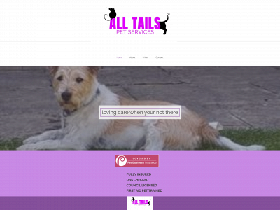 all-tails-pet-services.co.uk snapshot