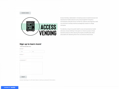 www.accessvending.org snapshot